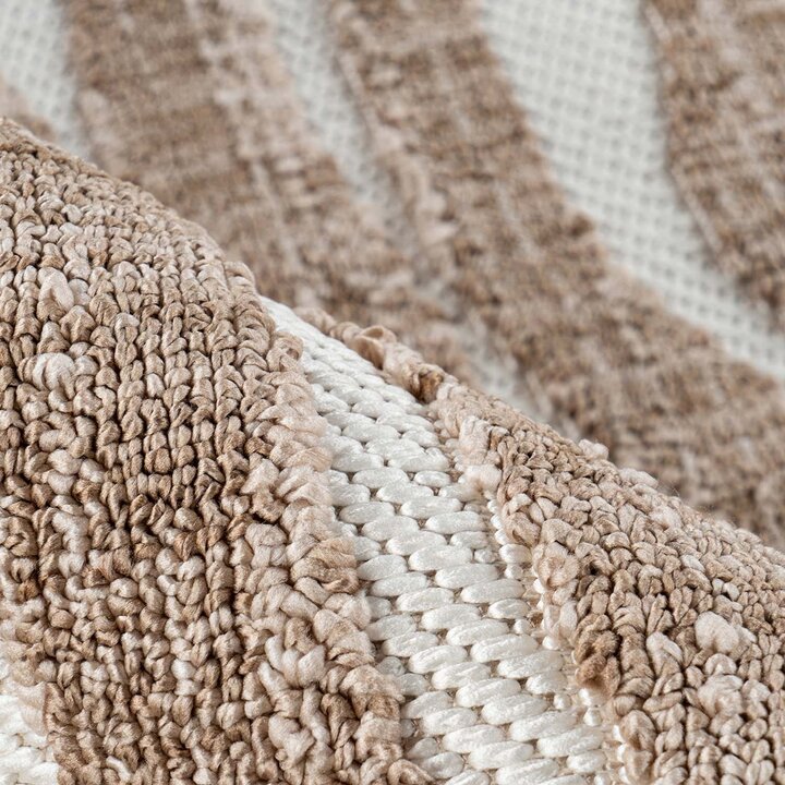 Modern vloerkleed - Sari Zebra 225 Bruin/Beige  - 3