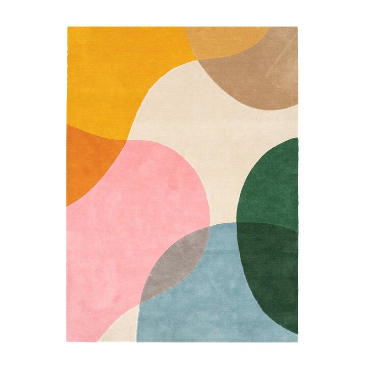 Wollen abstract vloerkleed - Clarice Multicolor  - 1
