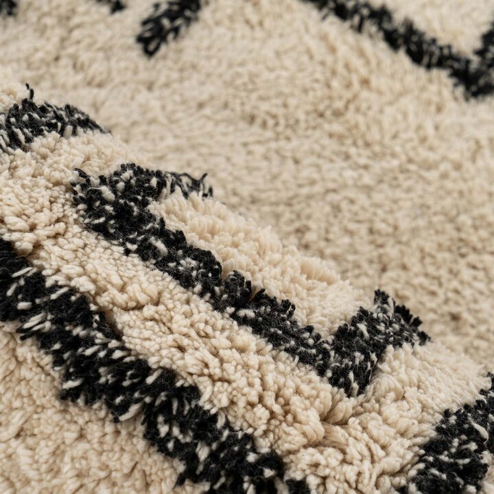 Geometrisch vloerkleed - Lymo 325 Creme/Zwart  - 3