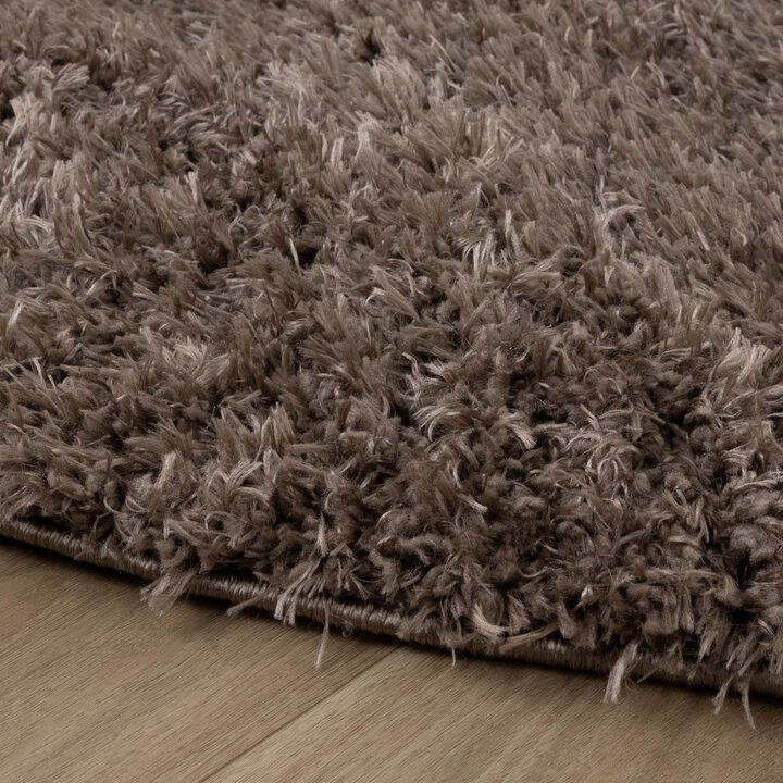 Ovaal Shaggy vloerkleed - Blaze Taupe - 5