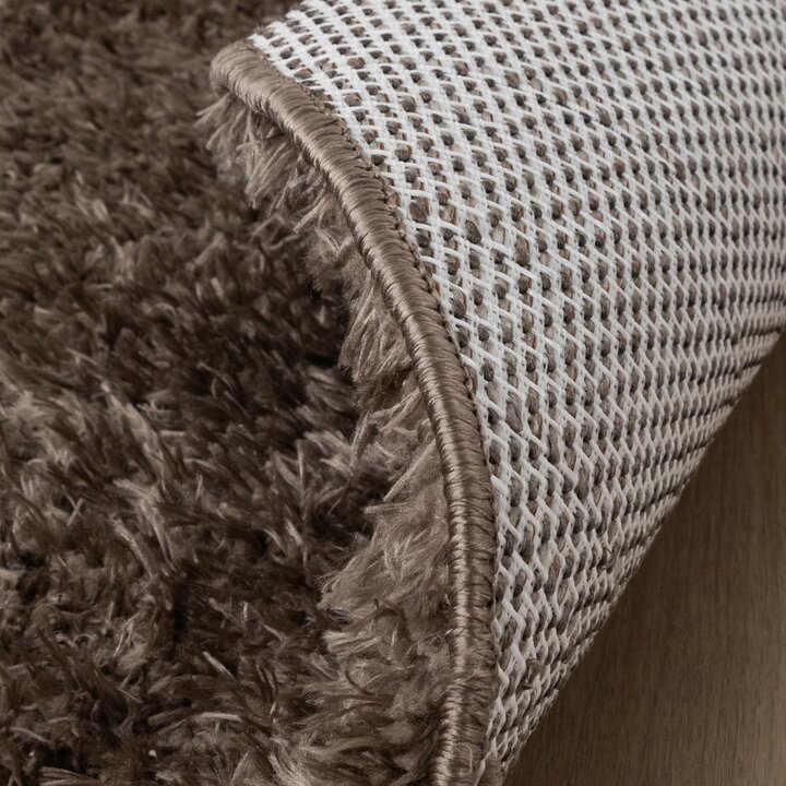 Ovaal Shaggy vloerkleed - Blaze Taupe - 6