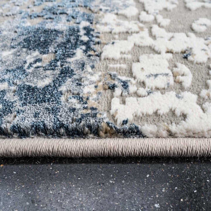 Modern vloerkleed - Carlton Blauw 7777 - 3