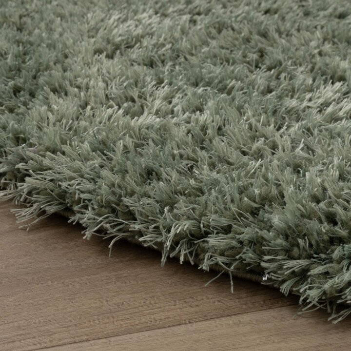 Rond Shaggy vloerkleed - Blaze Groen - 5