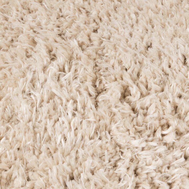 Rond Shaggy vloerkleed - Blaze Beige - 3