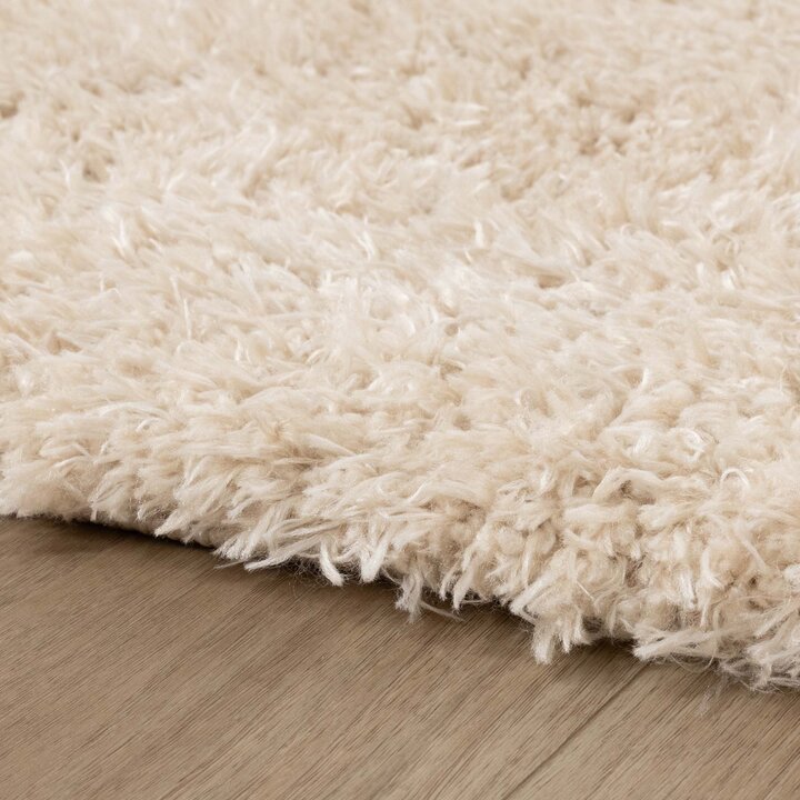 Rond Shaggy vloerkleed - Blaze Beige - 5