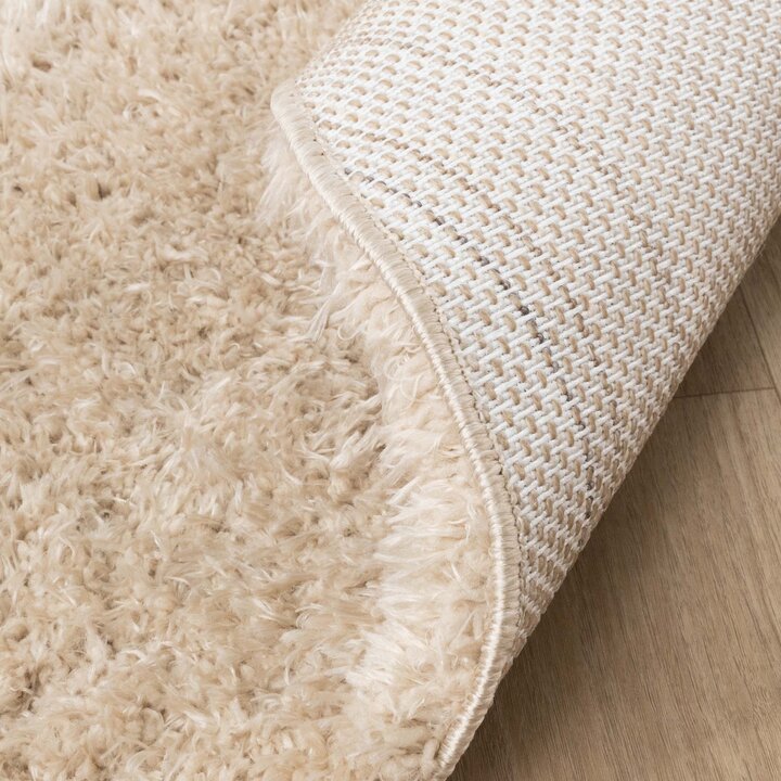 Rond Shaggy vloerkleed - Blaze Beige - 6