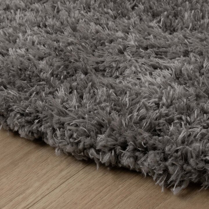 Rond Shaggy vloerkleed - Blaze Grijs - 5