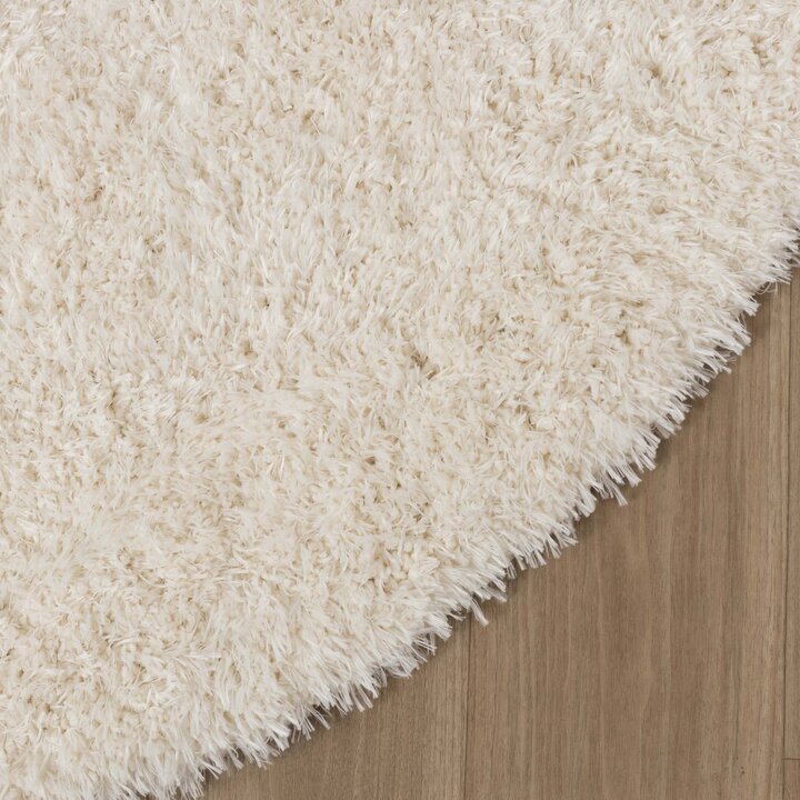 Ovaal Shaggy vloerkleed - Blaze Wit - 4