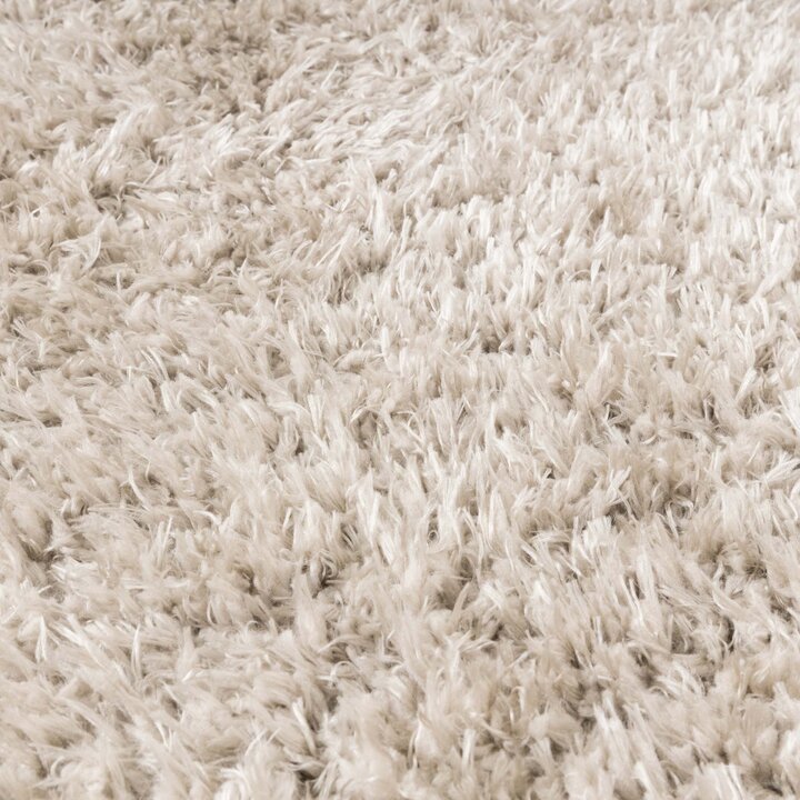 Rond Shaggy vloerkleed - Blaze Beige/Grijs - 3