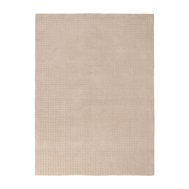 Handgeweven vloerkleed - Candice Grid Beige - 1