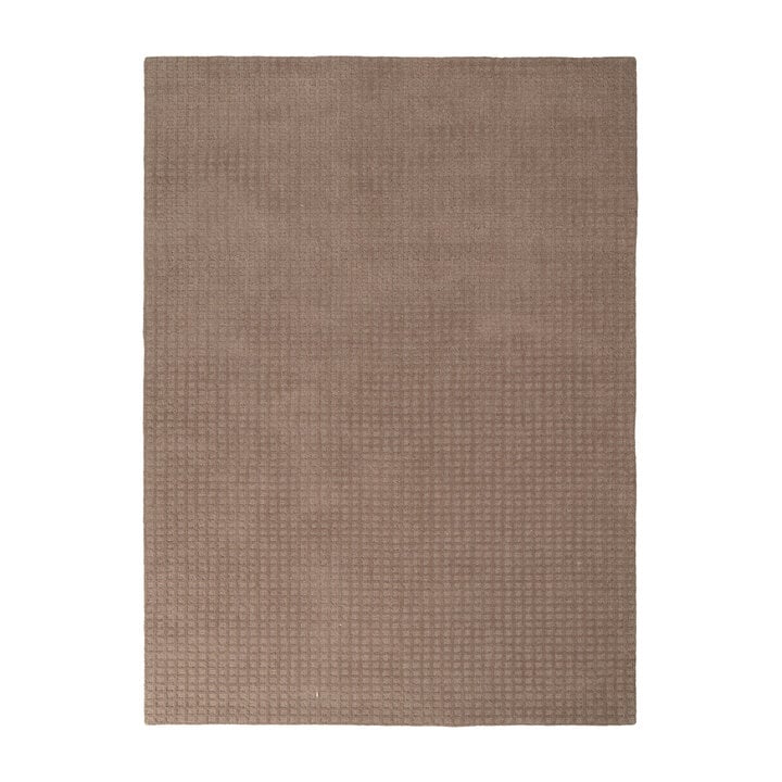 Handgeweven vloerkleed - Candice Grid Bruin - 1