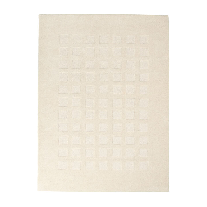 Handgeweven vloerkleed - Candice Cube Creme - 1