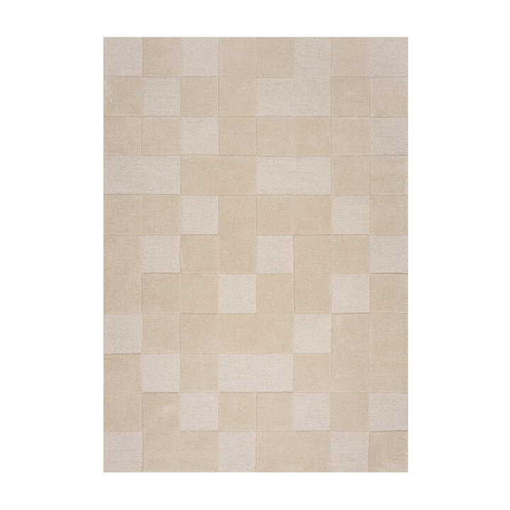 Luxe vloerkleed - Xeano checkerboard Beige - 1