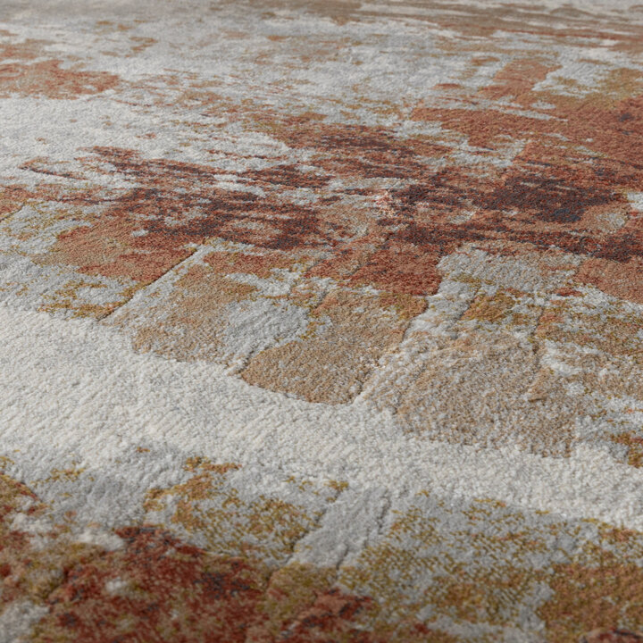 Luxe vloerkleed - Marnix Grunge Creme/Terra  - 3