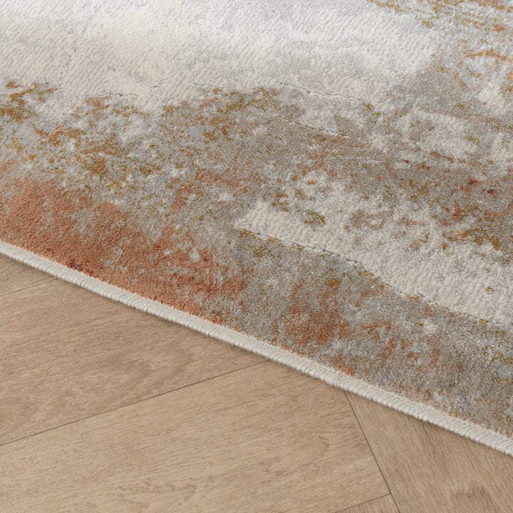 Luxe vloerkleed - Marnix Grunge Creme/Terra  - 5
