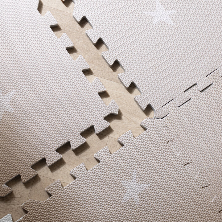 Foam puzzelmat - Alfie Stars Grijs/Beige - 2