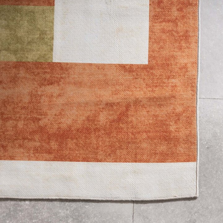 Retro binnen- & buitenvloerkleed - Pop Lines Terra - 4