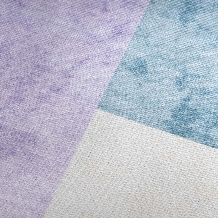 Retro binnen- & buitenvloerkleed - Pop Lines Lila - 3