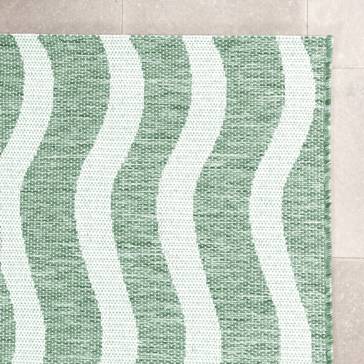 Buitenkleed - Summer Waves Groen - 4