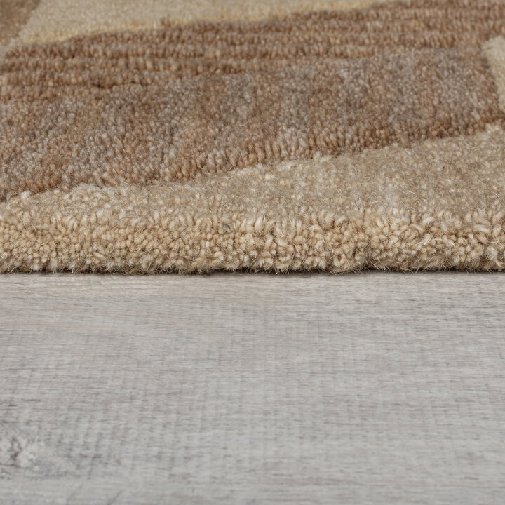 Abstract wollen vloerkleed - Anko Beige - 3