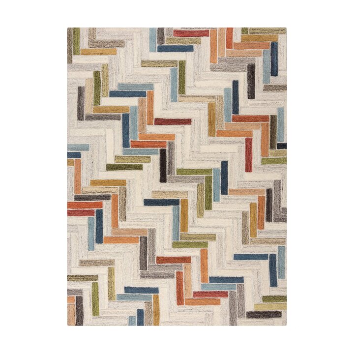 Wollen vloerkleed - Rusho Multicolor  - 1