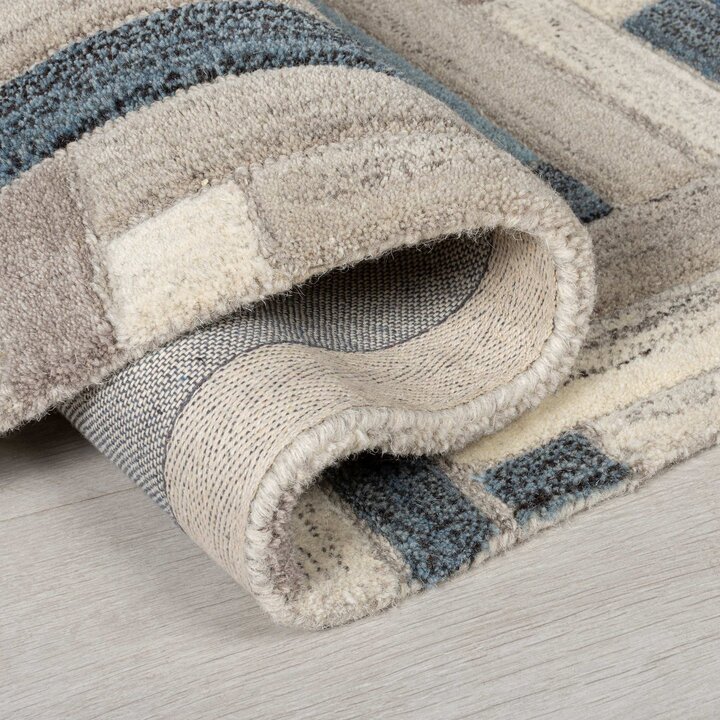 Wollen vloerkleed - Rusho Blauw/Multicolor  - 4