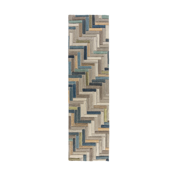 Wollen loper - Rusho Blauw/Multicolor  - 1