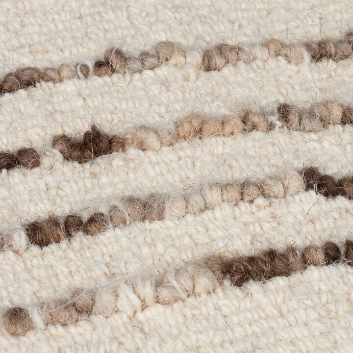 Abstract vloerkleed - Maceo Swirl Creme/Bruin - 2