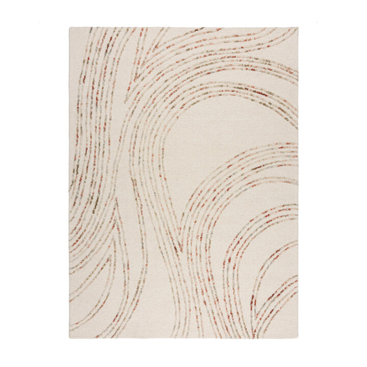 Abstract vloerkleed - Maceo Swirl Creme/Multi - 1