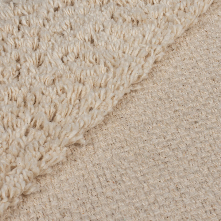 Wollen vloerkleed beige - Tiddo Zigzag  - 3