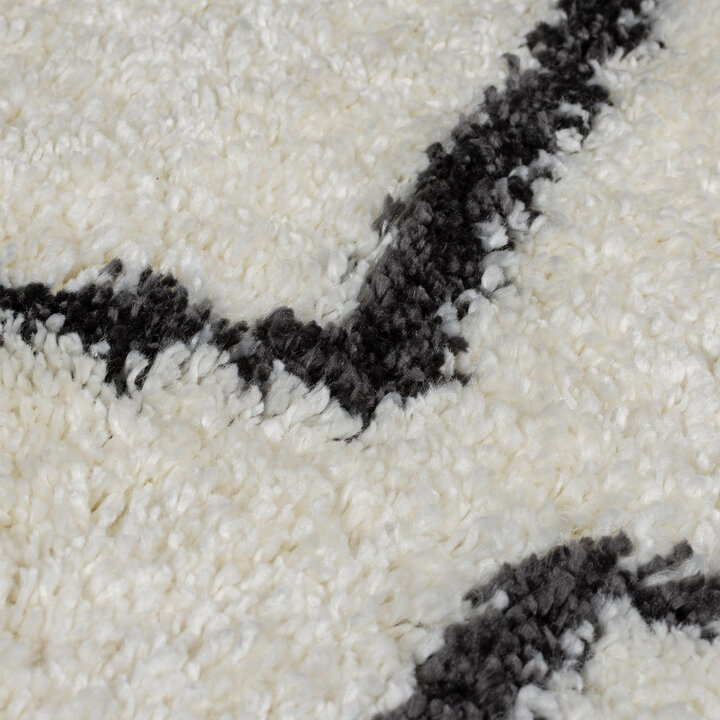 Berber vloerkleed - Riado Zigzag Zwart/Wit - 3