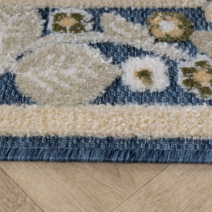 Binnen- & buitenvloerkleed - Bloom Oriental Blauw - 5