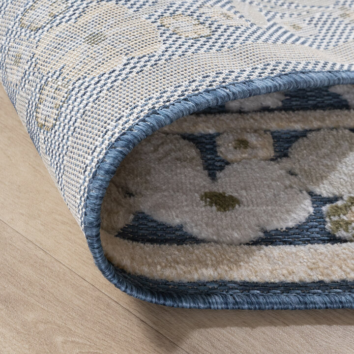 Binnen- & buitenvloerkleed - Bloom Oriental Blauw - 6