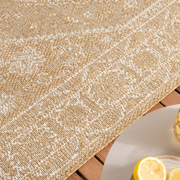 Jute buitenkleed - Daisy Medaillon Wit - 2