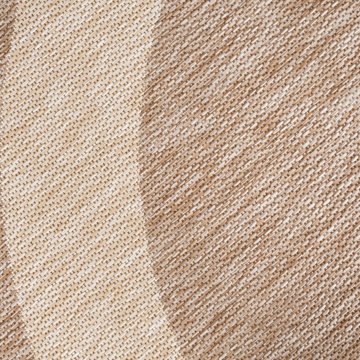 Rond In- & Outdoor vloerkleed - Sierra Border Beige/Creme - 3