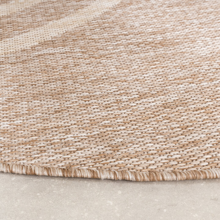 Rond In- & Outdoor vloerkleed - Sierra Arches Beige/Creme - 5