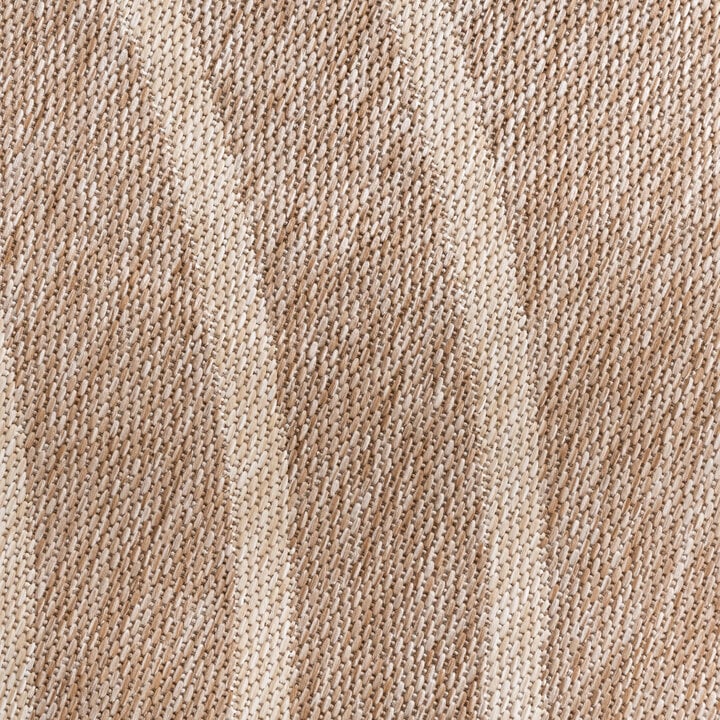 Rond In- & Outdoor vloerkleed - Sierra Curves Beige/Creme - 3
