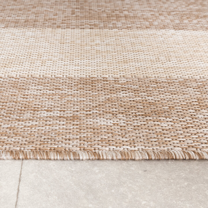 In- & Outdoor vloerkleed - Sierra Border Beige/Creme - 6