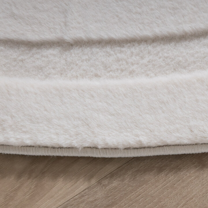 Organisch vloerkleed - Flowy Wavy Creme - 5