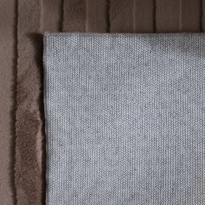 Organisch vloerkleed - Flowy Wavy Taupe - 6