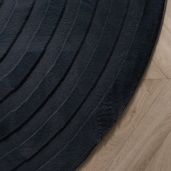 Organisch vloerkleed - Flowy Wavy Antraciet - 4