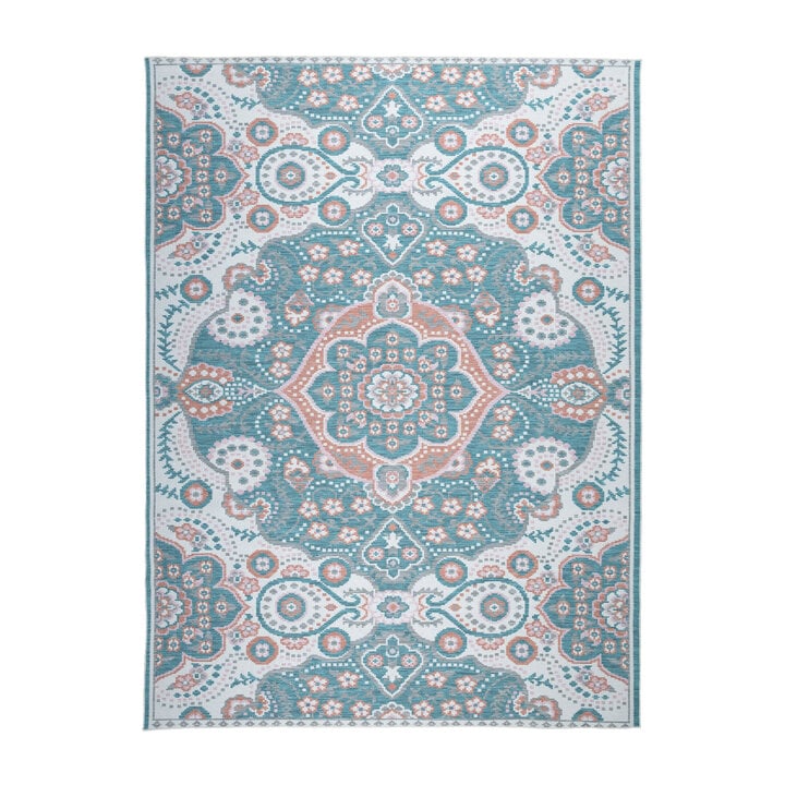 Bohemian buitenkleed - Vedra Medaillon Blauw - 1