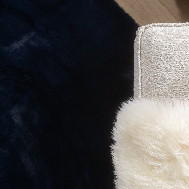 Zacht Hoogpolig vloerkleed - Comfy Supreme Donkerblauw - 1