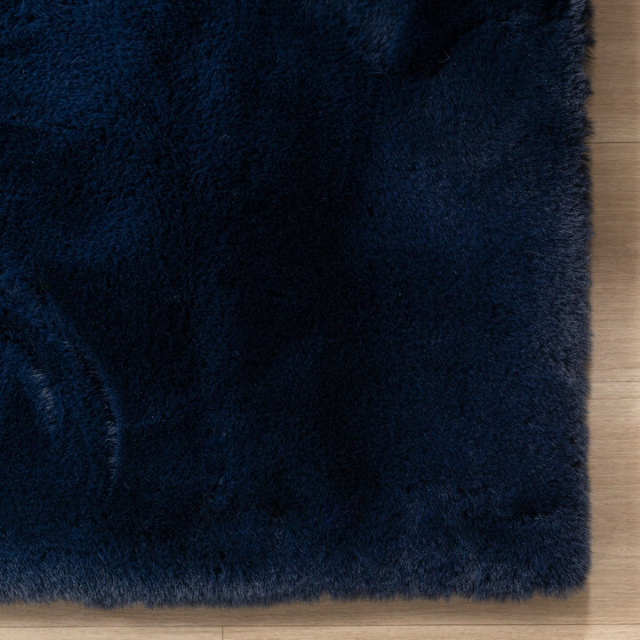 Zacht Hoogpolig vloerkleed - Comfy Supreme Donkerblauw - 3
