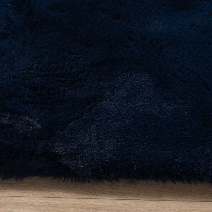 Zacht Hoogpolig vloerkleed - Comfy Supreme Donkerblauw - 4