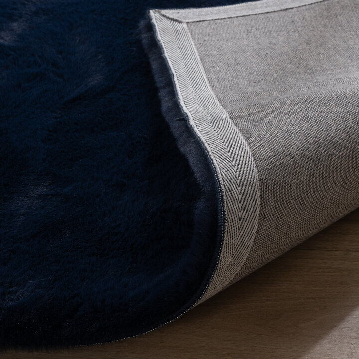 Zacht Hoogpolig vloerkleed - Comfy Supreme Donkerblauw - 5