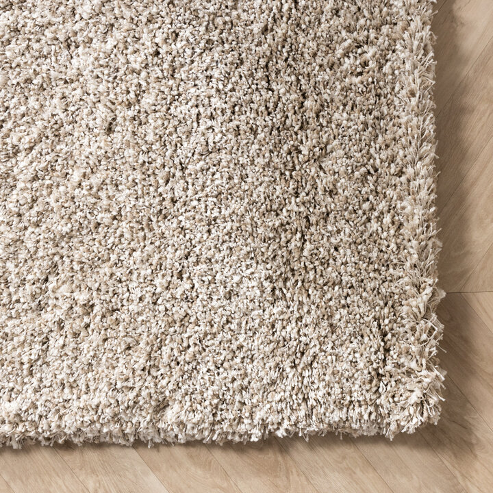 Luxe hoogpolig vloerkleed - Yves Beige - 4