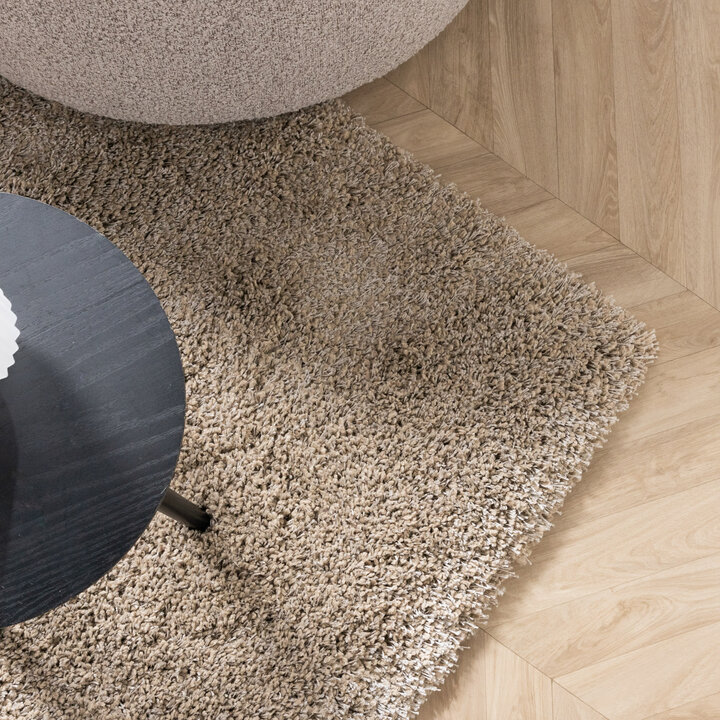 Luxe hoogpolig vloerkleed - Yves Taupe - 2