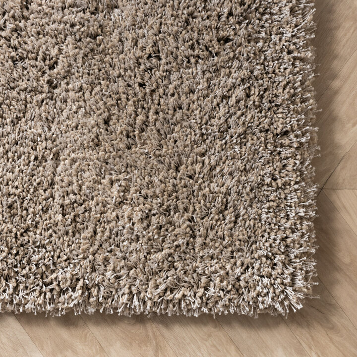 Luxe hoogpolig vloerkleed - Yves Taupe - 4