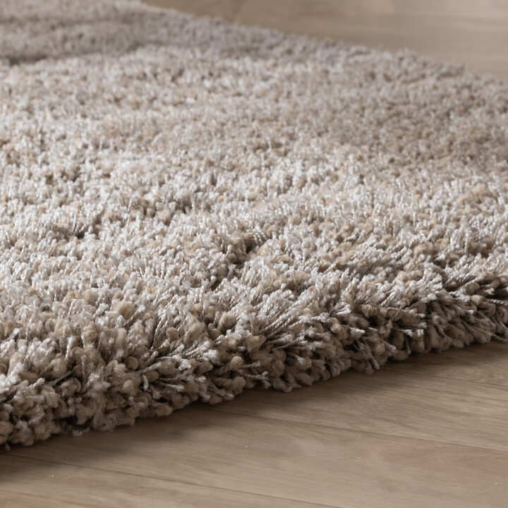 Luxe hoogpolig vloerkleed - Yves Taupe - 5